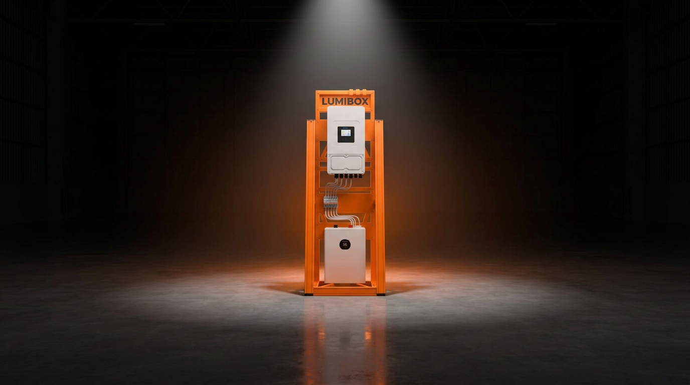 Система резервного живлення LumiBox у заводській стійці